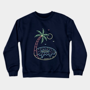 Summer Vacation at Donut Beach Crewneck Sweatshirt